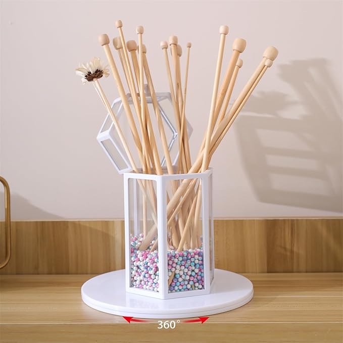4 inch Small Lazy Susan Turntable Acrylic Ball Bearing Rotating Tray for Spice Rack Table Cake Kitchen Pantry Decorating Bathrooms, 20-lb Load Capacity (360˚ Rotation) – Transparent