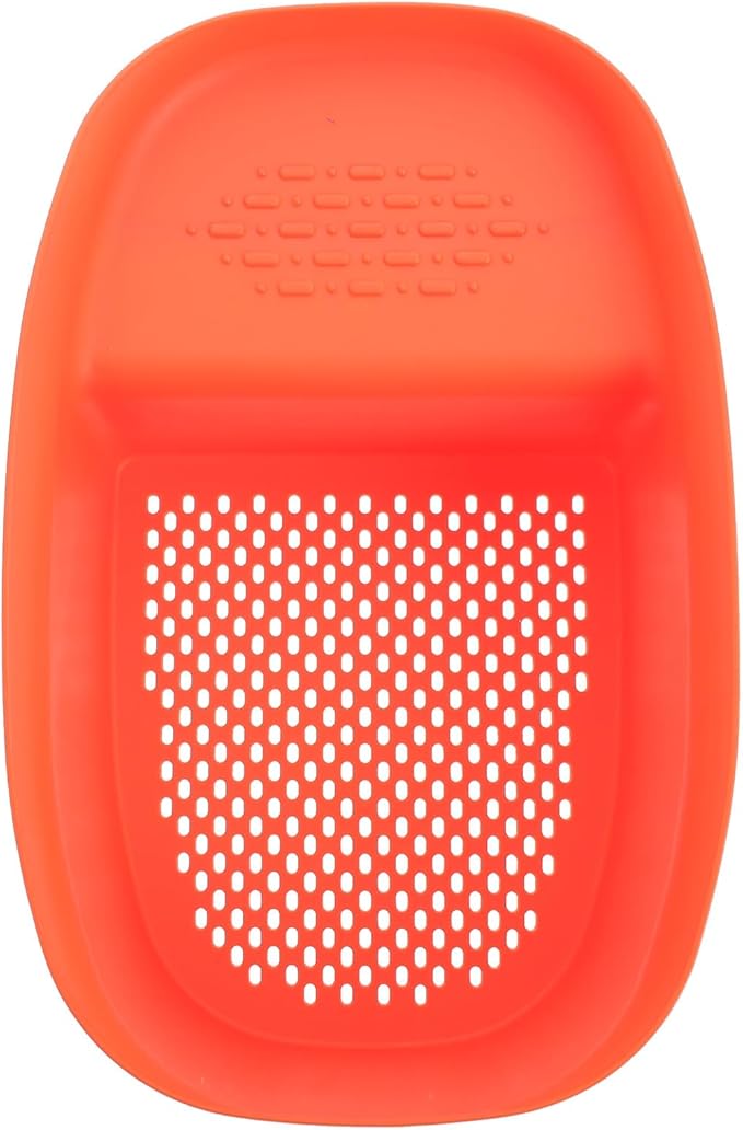 Luxshiny Kitchen Sink Drain Basket over Sink Colander Orange Mesh Strainer Food Vegetable Washing Draining Rack for Household Storage