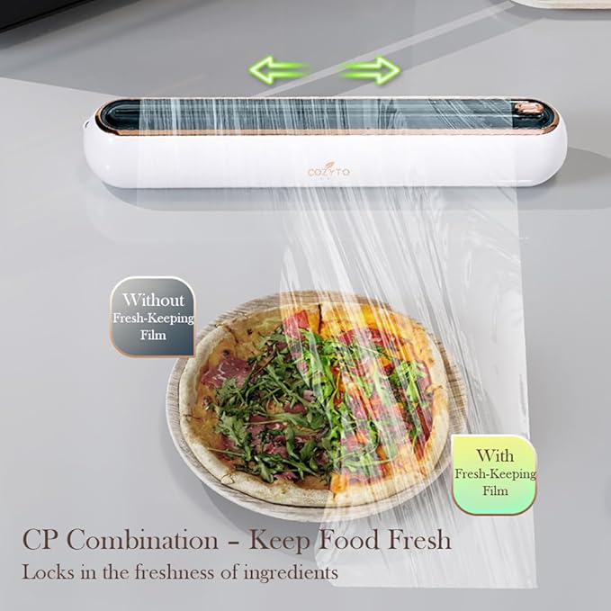 EasyCutter- The Premium Effortless Cling Film Dispenser for Every Kitchen by COZYTO (Grand Green)