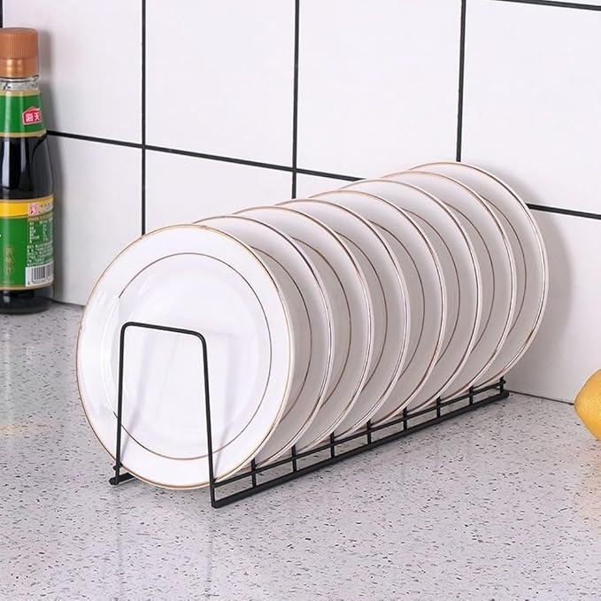 Small Dish Drainer,Stainless Steel Bowl Drying Rack for Kitchen Counter Organizer Storage, Storage Shelf, Black, Silver, DTB-200