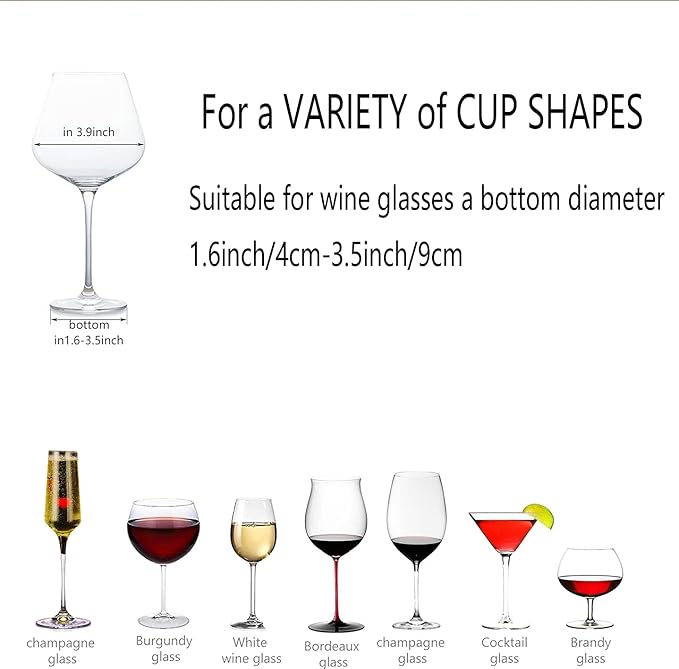 eywlwaar Wine Glass Hanging Rack - Metal Holder With 3 Rows (Gold, 1 Pack)