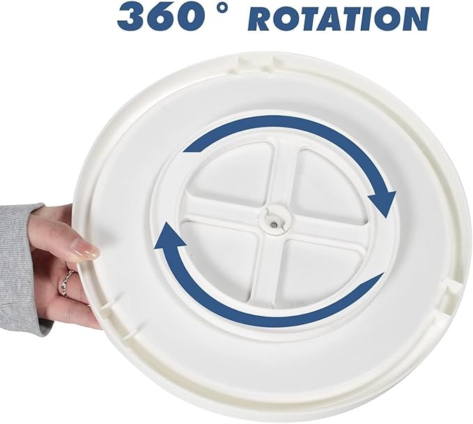 Lazy Susan Organizer, 2 Tier Non Skid Spice Rack Turntable,10-Inch 360 Degree Rotating Seasoning Organizer, for Pantry Cabinet, Kitchen, Countertop, Vanity Display Stand