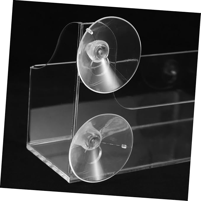 3 Pcs Beverage Shelf Drink Holder for Refrigerator Wall Mounted Shelves Wall Mounted Rack Cups Clear Wall Shelf Drinks Indoor Plant Display Stand Fridge Shower Rack Suction Acrylic