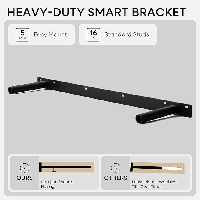 Homeforia Walnut 36 inch Floating Shelf, High End Solid Real Wood 36inch Large Shelves for Bathroom Wall, Dark Brown 36 inches Long Floating Shelves, Heavy Duty Bracket, 36 X 6.5 X 1.75 inch, Set of 2