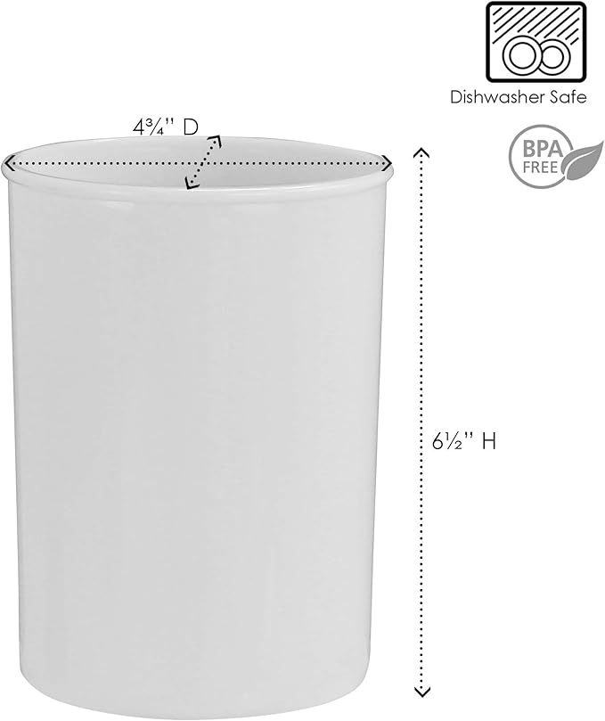 Calypso Basics by Reston Lloyd Plastic Utensil Holder, Black