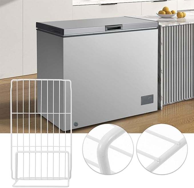 Refrigerator Separator Wire Divider 17x29cm Metal Freezer Partition Board Fridge Organizer Mesh Shelf Divider for Freezer Storage and Compartment Separation