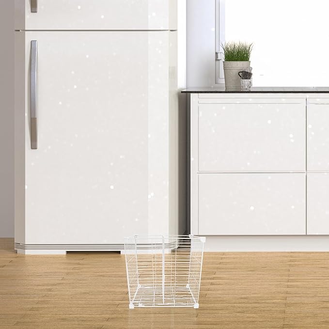 Chest Freezer Divider Storage Organizers, 2 Compartments Mesh Metal Basket, Modular Shelf Separator, Freezer Organization Tray, Refrigerator Drawer Bin
