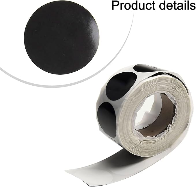Blank Spice Jar Labels, 500-Piece, 1" Round Chalkboard Stickers for Kitchen Organizing