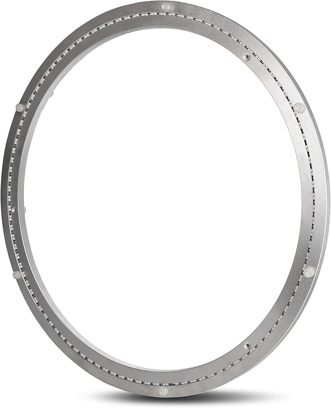 18 Inch Lazy Susan Heavy-Duty Aluminium Alloy Rotating Bearing Lazy Susan Hardware- Mute Bearing Turntable Ring Hardware for Dining and DIY Furniture (Capacity up to 550lb)