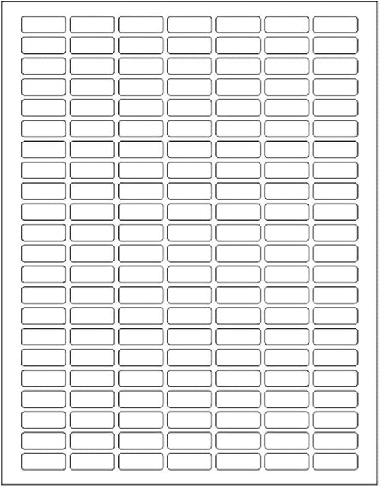 Royal Green Printable White Rectangular Label Stickers - 1x0.375 Inches, 1108 Pack - Laser & Inkjet Friendly Price Tags for Organizing With Extra Color Sticky Labels