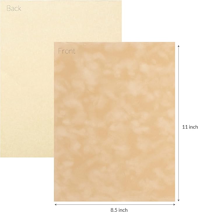 S.E.I Toast Velvet Paper, Felt Fabric For Drawer and Jewelry Box Liner, 8.5" x 11" - 12 Sheets