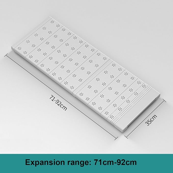 Expandable Closet Shelves Organizers, Heavy Duty Adjustable Wardrobe Tension Shelf Rod DIY Cabinet Holders Storage Rack Divider Separator for Kitchen Bathroom Bedroom Garage