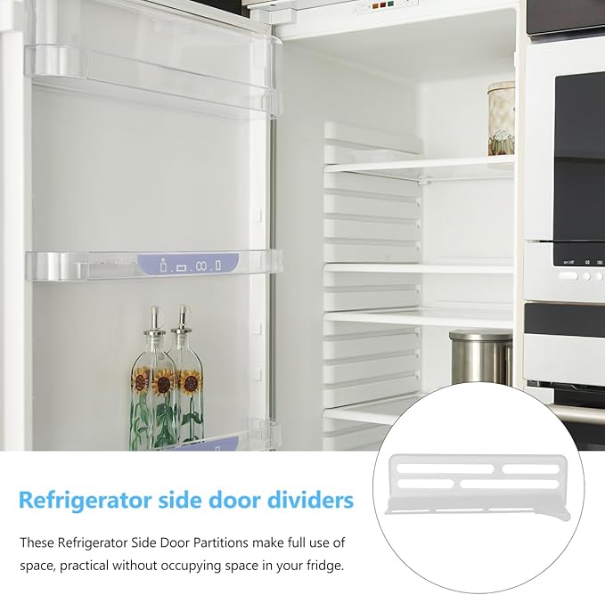 3pcs Adjustable Refrigerator Divider Fridge Storage Organizer Freezer Separator for Food and Drink Storage