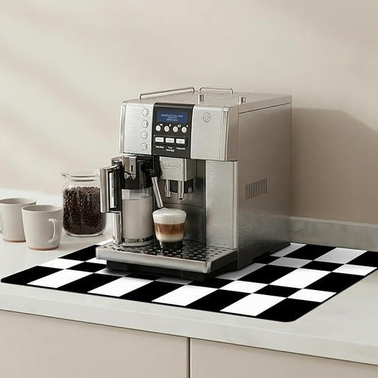 Dish Drying Mat & Coffee Mat for Kitchen Counter, Absorbent Microfiber Waterproof Mat with Non-Slip Backing, Multi-Size Multi-Color Options, Sink and Coffee Bar Accessories