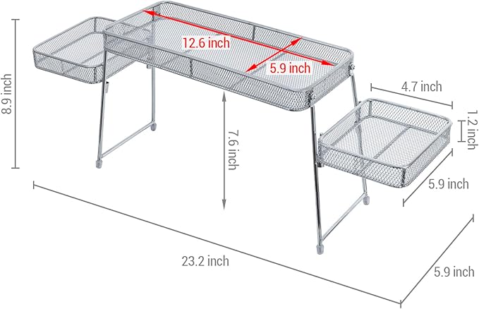 MyGift Chrome Plated Metal Over The Sink Organizer Shelf Rack, 3 Tiered Bathroom or Kitchen Sink Storage Display Caddy