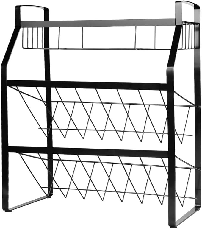 Tomorotec 3-Tier Compact Size Kitchen Spice Organizer Shelf Rack Storage, Bar Storage Cabinet Organization, Kitchen Counter & Cabinet Shelf Organizer