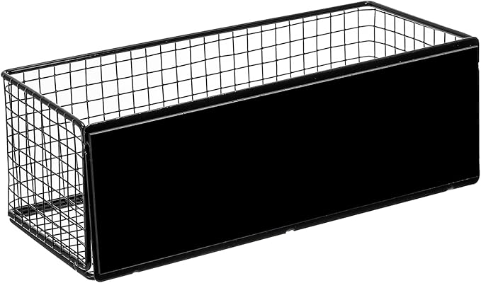 Frcctre 2 Pack Magnetic Basket Magnetic Fridge Organizer, Metal Wire Spice Rack Pen Holder Storage Organizer Basket for Refrigerator Whiteboard Home Kitchen Office