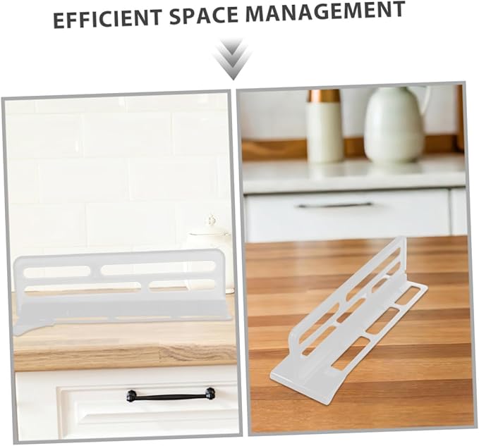 6pcs Adjustable Refrigerator Compartment Divider, Sturdy Plastic Fridge Shelf Organizer for Efficient Space Partition and Everyday Kitchen Storage