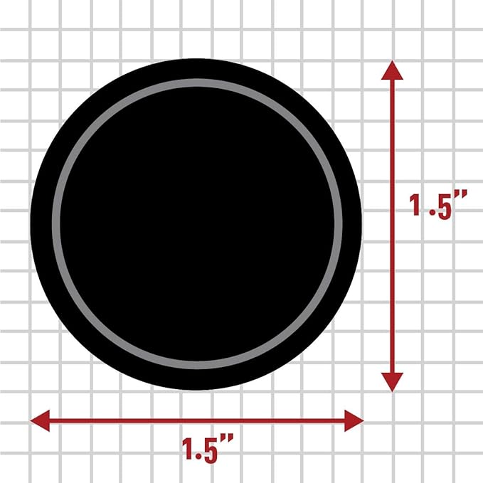 AllSpice 70 Black Water Resistant Round Spice Jar Labels Set 1.5"- Fits Penzeys and AllSpice Jars- Blank