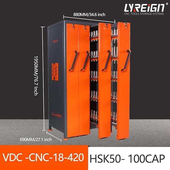 Large Capacity CNC Tool Holder Vertical Drawer Cabinet, Multi-Purpose CNC Tool Storage Cabinet, CNC Tool Storage Rack Equipment for Workers Warehouses Machining Centers