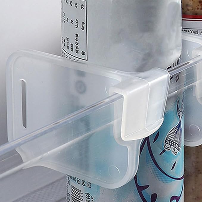 Lurrose 12pcs Fridge Dividers: Adjustable Refrigerator Door Organizers - Multi-Function Freezer Dividers for Home Kitchen Storage