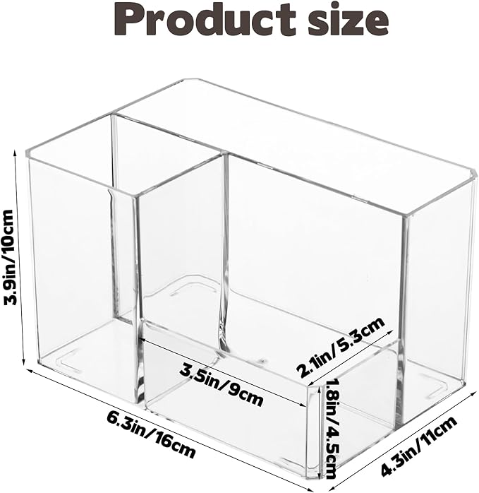Water drink Packet Holder, Drink Packet Organizer, Water Flavor Packet Storage Container, Acrylic Water Flavor Storage Basket with Dividers for Storage Bins for Refrigerator Pantry Bins Cabinets