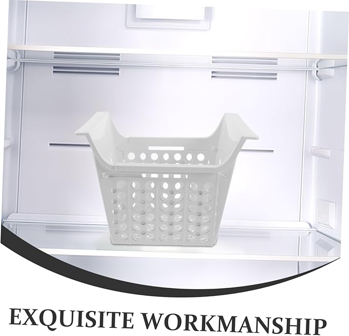 PRETYZOOM Expandable Freezer Organizer Basket Hanging Bin for Chest Freezer with Drainage Versatile Fridge Storage Maximize Vertical Space