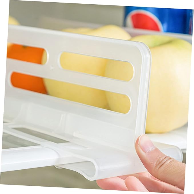 Refrigerator Divider Multifunctional Fridge Partition Adjustable Space Separator for Organization Sturdy Plastic Design for Freezers and Refrigerators