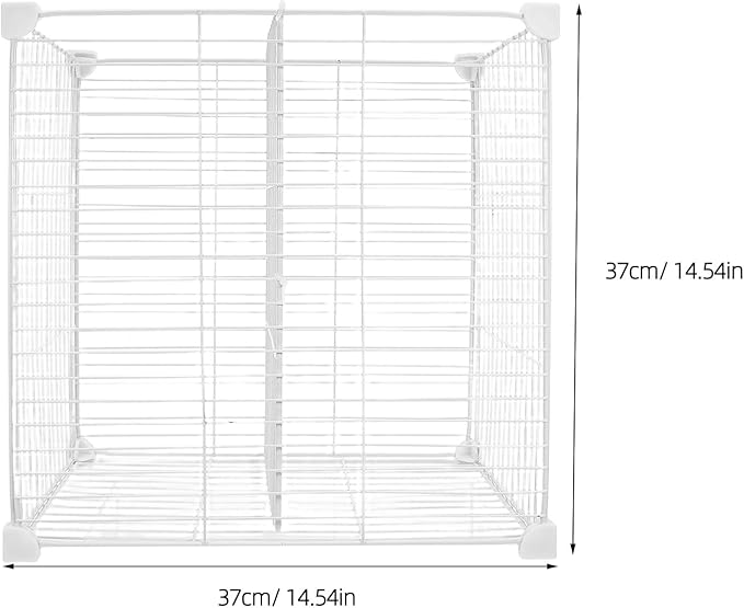 Chest Freezer Divider Storage Organizers, 2 Compartments Mesh Metal Basket, Modular Shelf Separator, Freezer Organization Tray, Refrigerator Drawer Bin