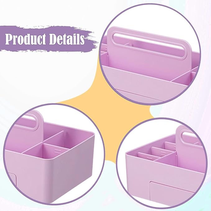 Storage Organizer Sectional Tote Tray Container Makeup Organizer for Shampoo Conditioner Cabinet Crafts Soap Dispenser