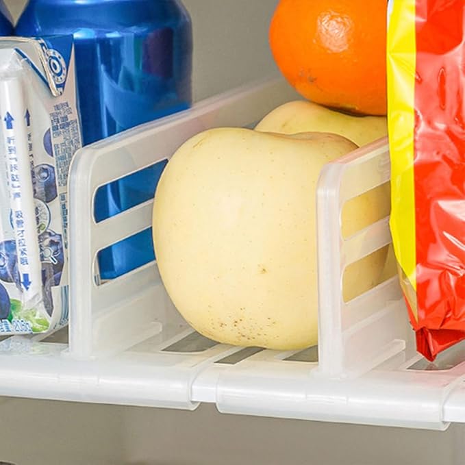 SHINEOFI 3pcs Refrigerator Divider Shelf Organizers Multifunctional Fridge Compartment Partition Boards for Kitchen and Freezer Storage