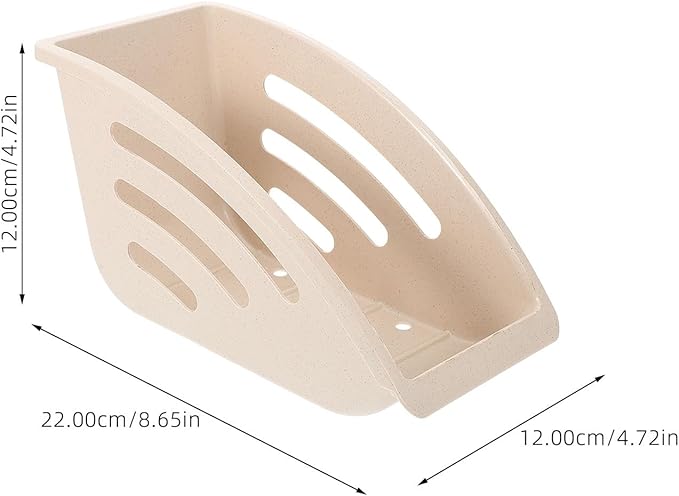 2pcs Kitchen Dish Drying Rack Countertop Plate Storage Holder with Drainage Compact Utensil Organizer Cabinet Dinner Plates Holder Space-Saving Beige