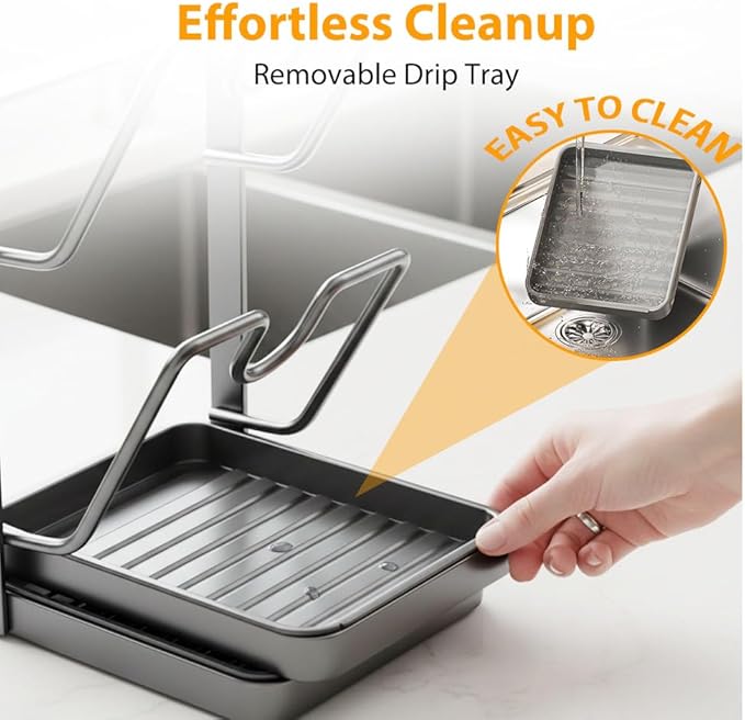 Kitchen Pot Lid Storage Rack, Multifunctional Utensils Pan Pot Cover Lid Rack Shelf for Pots Lids, Spatulas Multifunctional Kitchen Pot Lid Organizer for Countertop (Gunmetal Gray Single Layer)