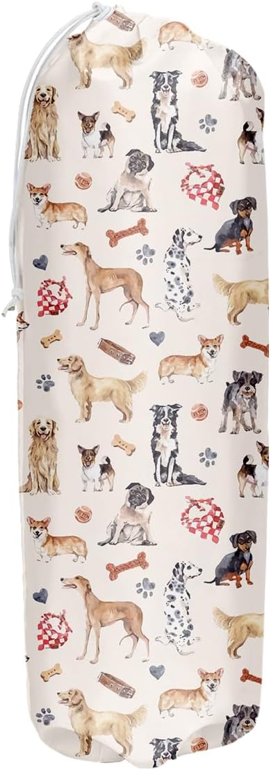 Dogs Plastic Bag Holder, Grocery Bag Organizer, Kitchen Decor, Gifts for Dog Lovers