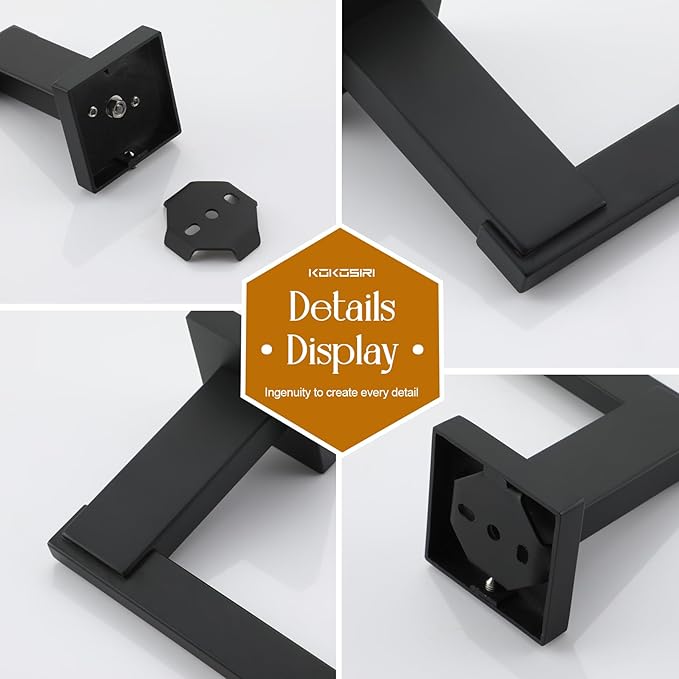 KOKOSIRI Bathroom Towel Holder 12 Inch Bath Towel Bars Kitchen Towel Hanger Necklace Holder Bathroom Accessories Stainless Steel Wall Mounted Matte Black B4006BK-L12
