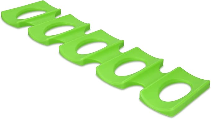 kwmobile Silicone Bottle Stacking Mat - Refrigerator Organizer to Stack Bottles, Cans, Beer, Soda - Non-Slip Holder Rack - Green