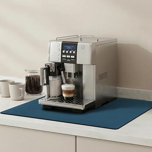 Dish Drying Mat & Coffee Mat for Kitchen Counter, Absorbent Microfiber Waterproof Mat with Non-Slip Backing, Multi-Size Multi-Color Options, Sink and Coffee Bar Accessories