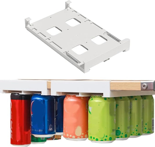 Large Capacity Can Holder for Fridge – Hanging Soda Can Dispenser and Organizer Rack – Beverage Can Storage for Refrigerator and Freezer