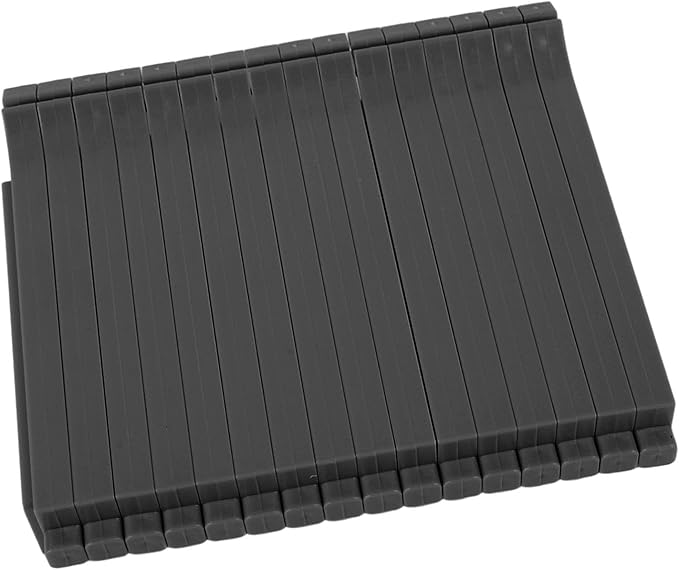 Asixxsix Baking Tray, Space Saving Sturdy Plastic Cooling Rack, Baking Sheet Dividers with Secure Clips for Vertical Storage and Cooling (Long 17-32in)