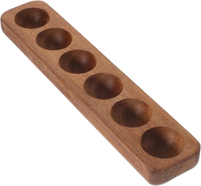 Wooden Egg Holder for Refrigerator Space-saving Egg Tray for Countertop Elegant Design Smooth Finish and Compact Kitchen Organizer