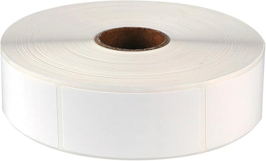 Lrogoe 1000 Pcs Blank Removable Freezer Labels Water Oil Resistant for Food Containers Jars Pantry Organization (Each Measures 1” x 2”)