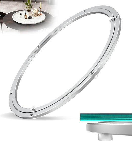 Lazy Susan Hardware, Heavy Duty Lazy Susan Bearing & Swivel Turntable - 18 Inch Rotating Bearing Plate for Round Dining Table, Smooth Swivel Mechanism