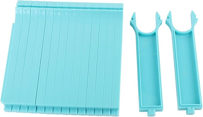 Asixxsix Baking Tray, Space Saving Sturdy Plastic Cooling Rack, Baking Sheet Dividers with Secure Clips for Vertical Storage and Cooling (Long 17-32in)