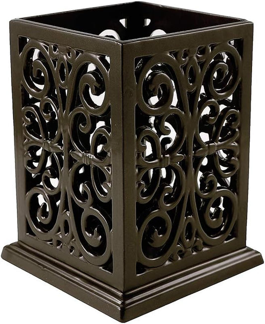 jogreful Utensil Holder, Cast Iron Kitchen Utensil Crock for Countertop, Extra Large Utensil Organizer with Weighted-Base, Housewarming Vintage Decor, Classic Style, Coffee Gold