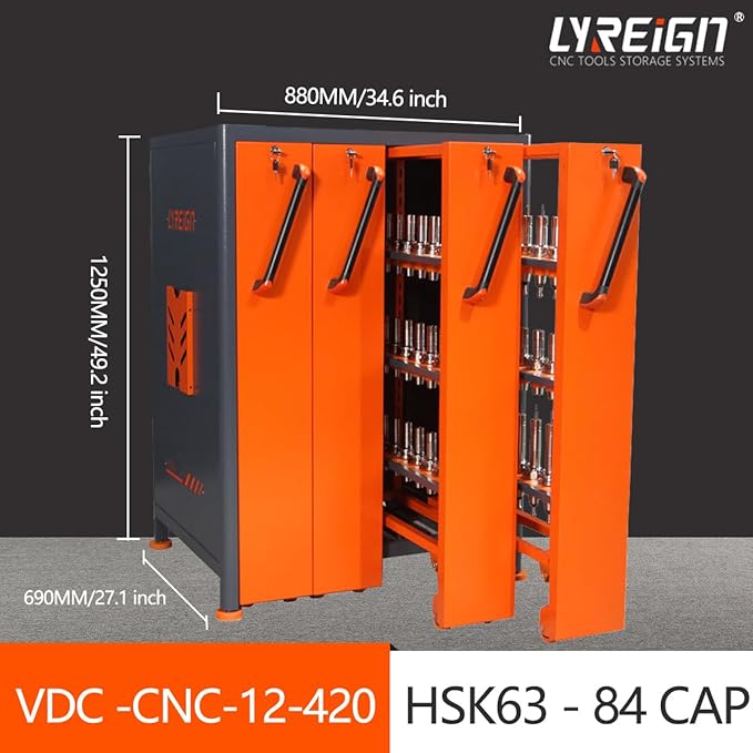 Large Capacity CNC Tool Holder Vertical Drawer Cabinet, Multi-Purpose CNC Tool Storage Cabinet, CNC Tool Storage Rack Equipment for Workers Warehouses Machining Centers