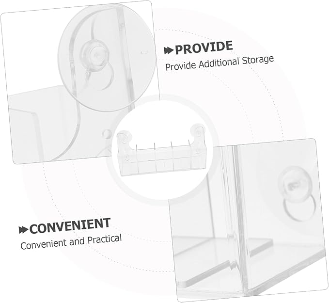 Cabilock Suction Cup Fridge Organizer with Adjustable Dividers 5-Compartment Drink Holder Shelf for Refrigerator Door Storage Space-Saving Kitchen Beverage Rack