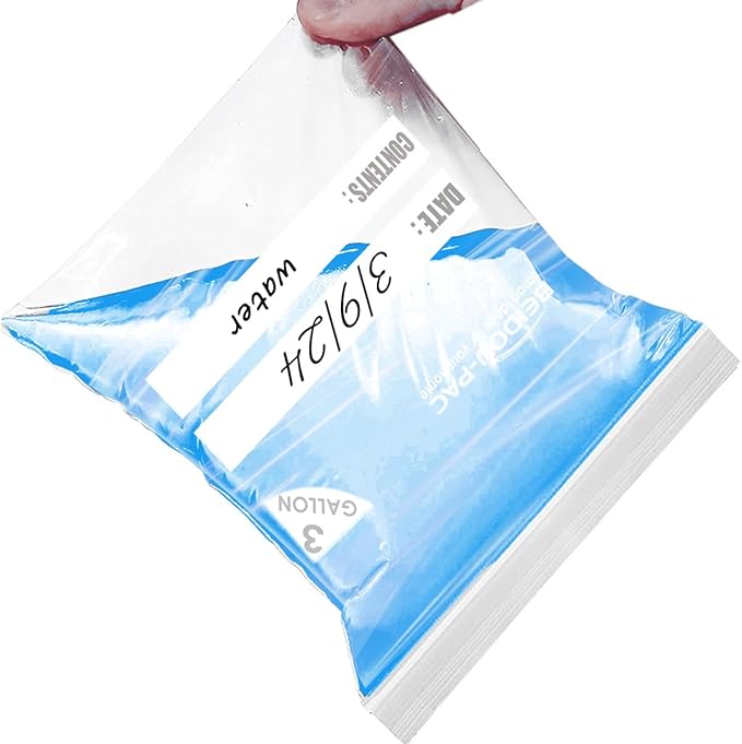 BEIDOU-PAC 3 Gallon Large Plastic Bags with Zipper Top, | 50 Count | 2 Mil | 16" x 18" | Heavy-Duty Reusable Clear Freezer Storage Bags