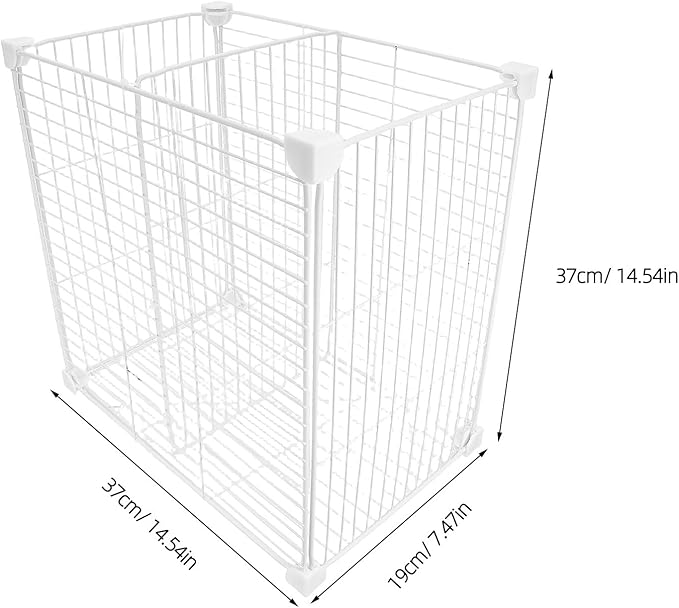 Chest Freezer Divider Storage Organizers, 3 Compartments Mesh Metal Basket, Modular Shelf Separator, Freezer Organization Tray, Refrigerator Drawer Bin