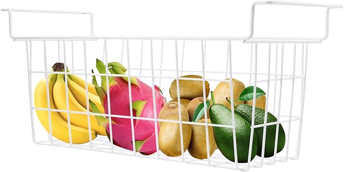 Homics Chest Freezer Baskets 20.5 Inch, Chest Freezer Organizer Bins Metal Wire Storage Baskets with Hanging Handles for Deep Freezer, Set of 2