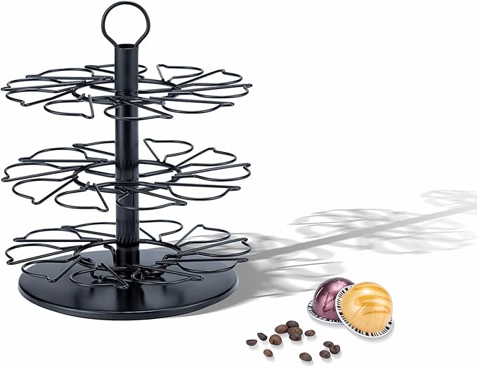 Rice rat Vertuo Pod Holder 3 Tier for Vertuo Pod Holder Small for Vertuo Pod Stand (30 Pods Capacity)
